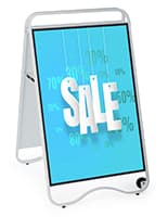 Double Sided Rolling Sidewalk Sign 