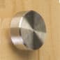 Round Stainless Steel Screw Cover Set, Includes (8) Screws & Covers - Silver