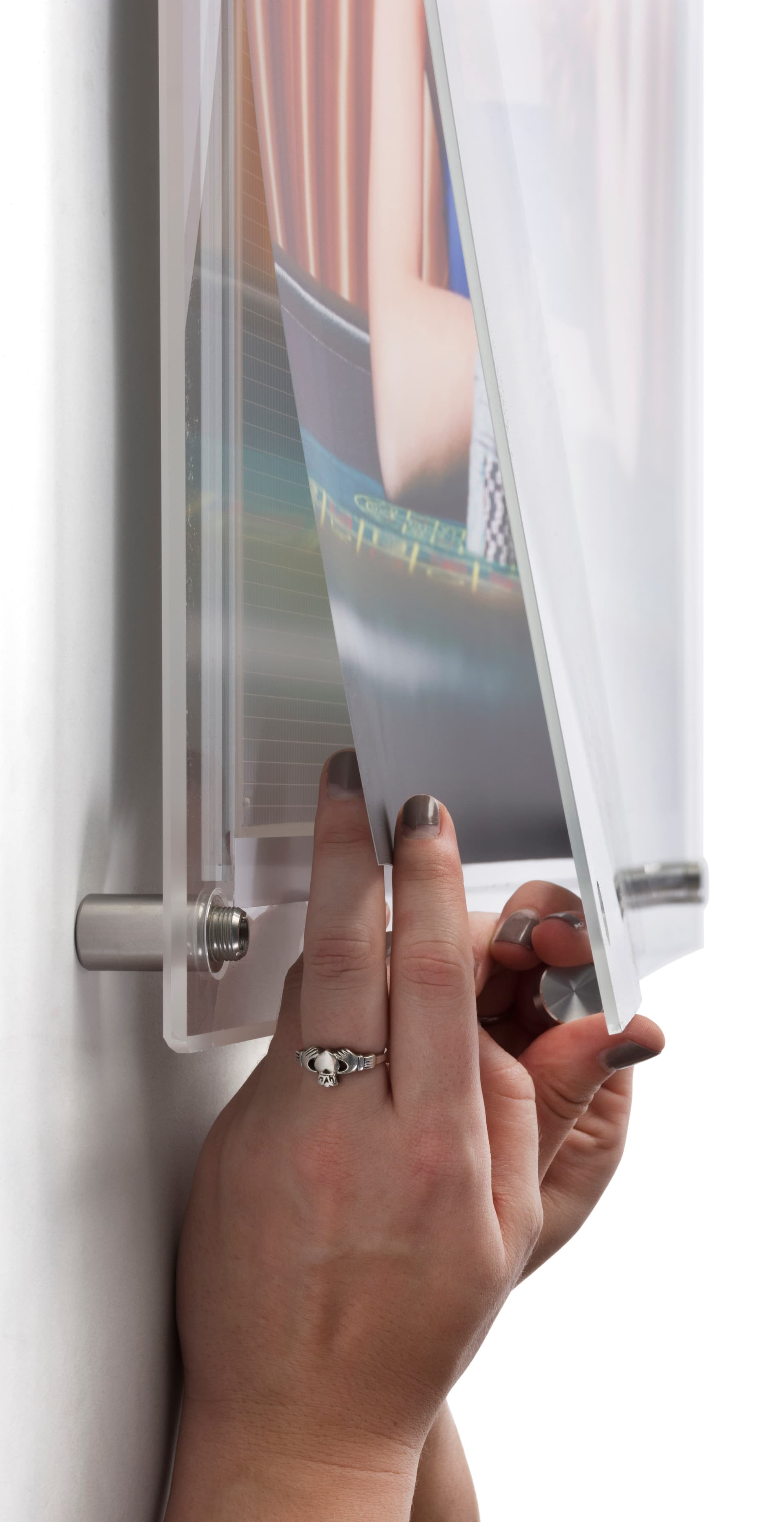24” x 36” Crystal LED Light Box with Wall Standoffs