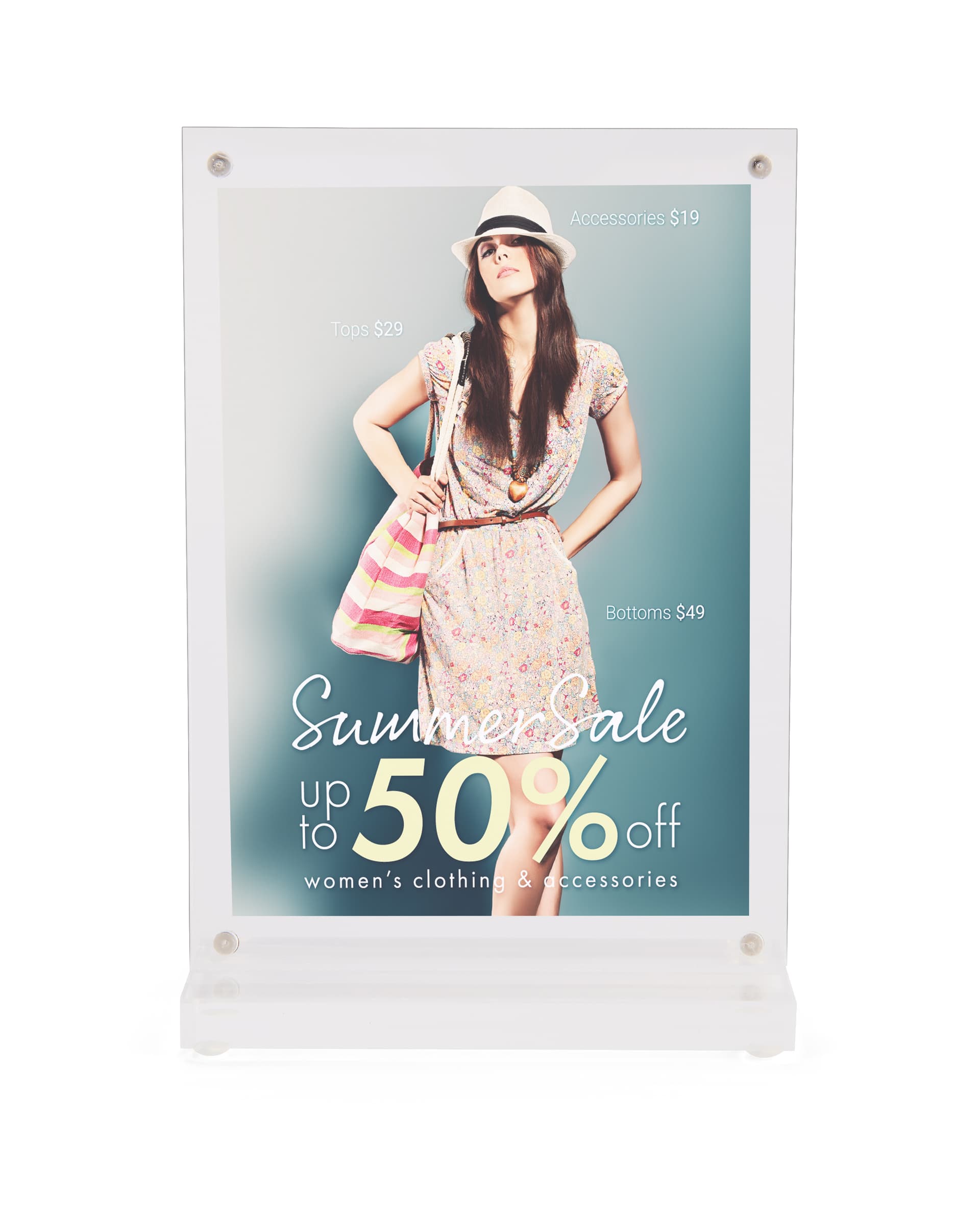 Acrylic Magnetic Picture Frames with a Weight of 0.5 lbs 