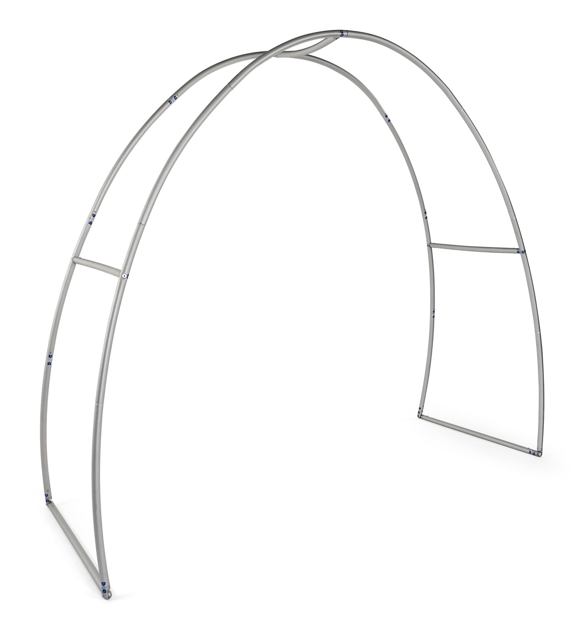 Personalized oval trade show archway with quick assembly