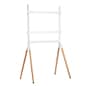 Artistic Sawhorse TV Stand, Fits Screens 49”- 70”, Wooden Legs 