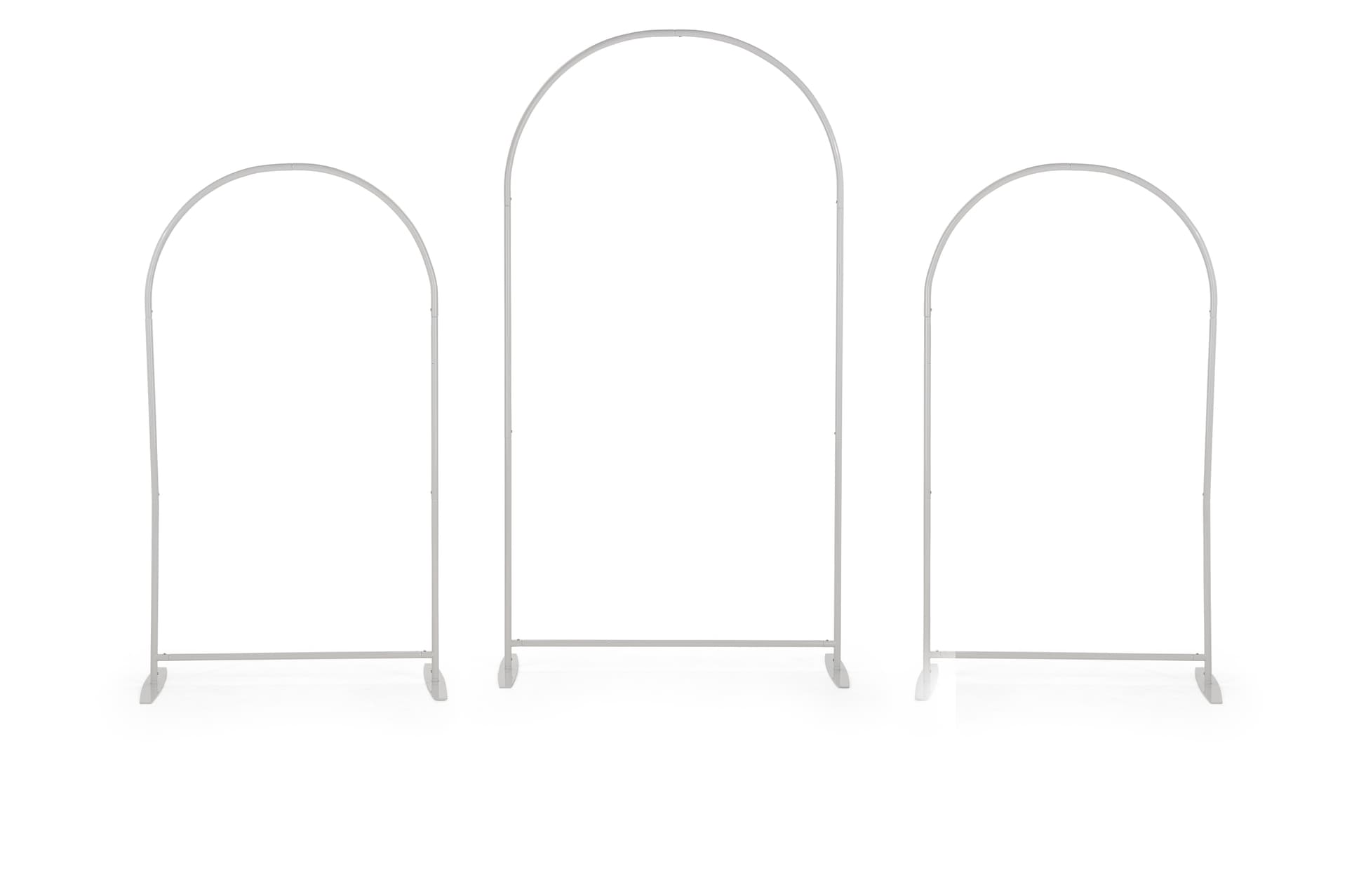 Metal arch frames are lightweight and portable