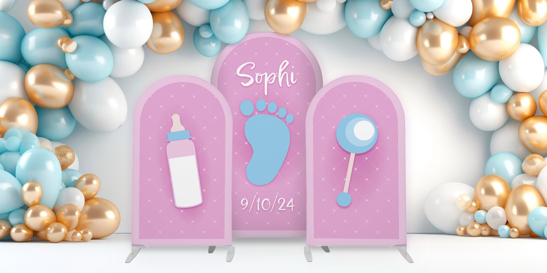 Custom arch backdrop for events
