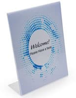 Tabletop Acrylic Sign Holder