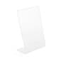 Acrylic Countertop Sign Holder, Slant Back Design - Clear