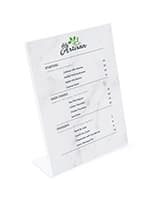 8.5 x 11 recycled acrylic sign holder with versatile design 