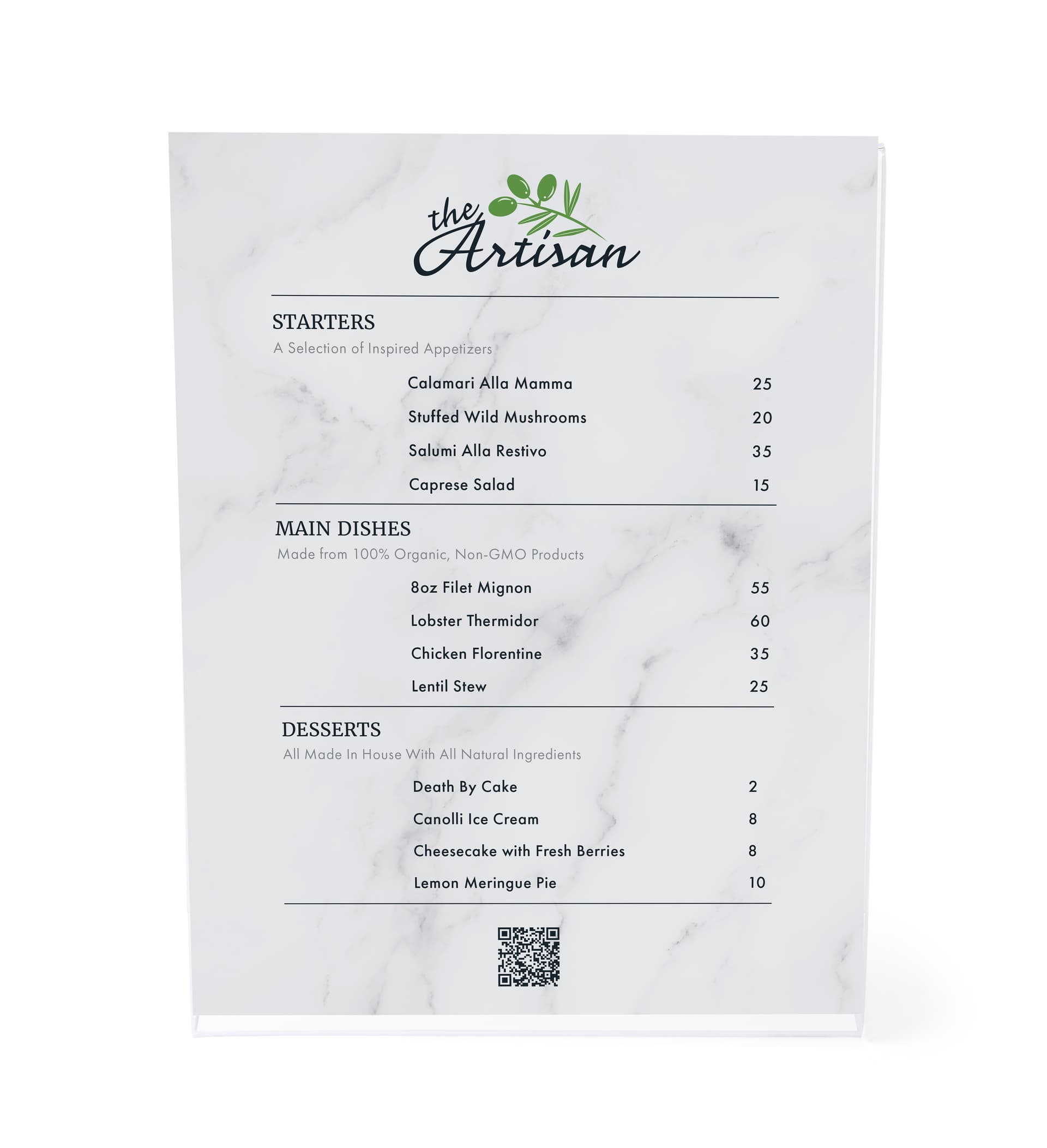 8.5 x 11 recycled acrylic sign holder with unobstructed visibility