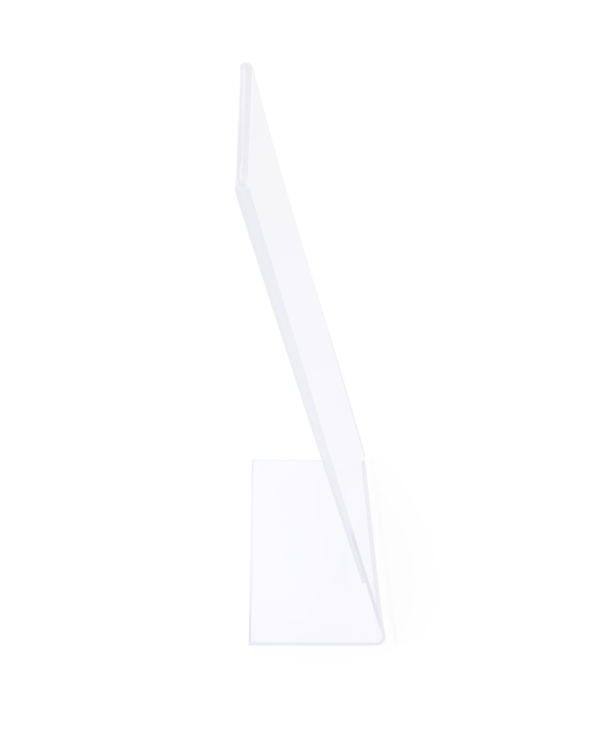 8.5 x 11 recycled acrylic sign holder with slant back design