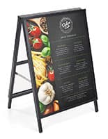 Yard sign frames in black finish