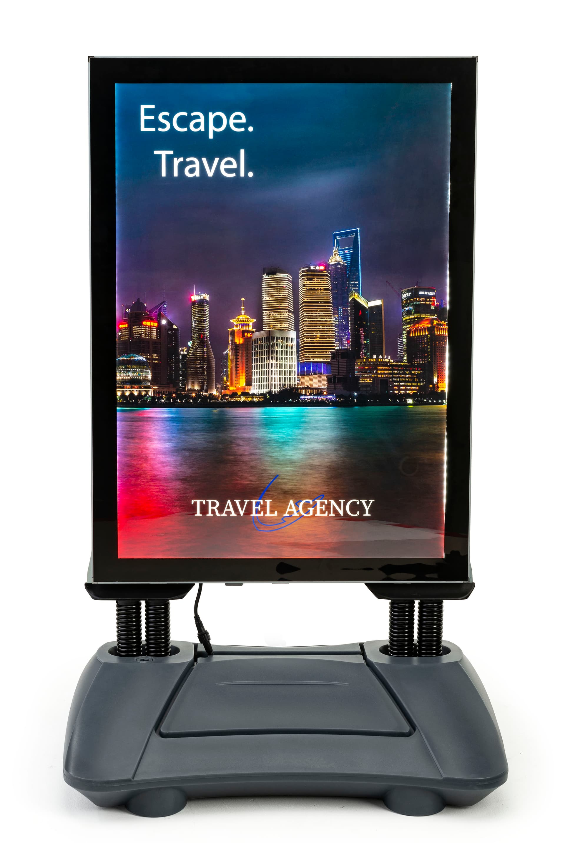 Custom 23 inch x 33 inch LED illuminated sidewalk sign signage