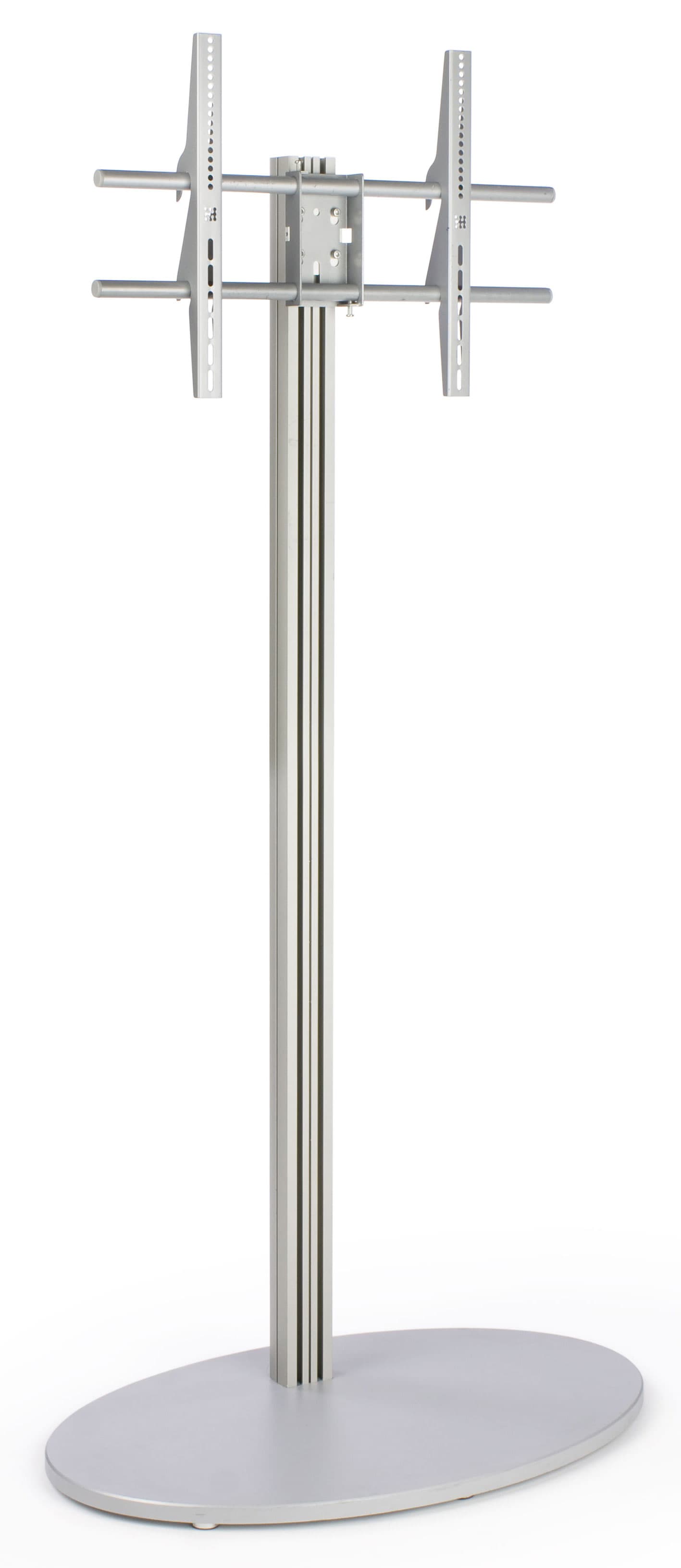 Digital signage stand display with stationary mounting bracket