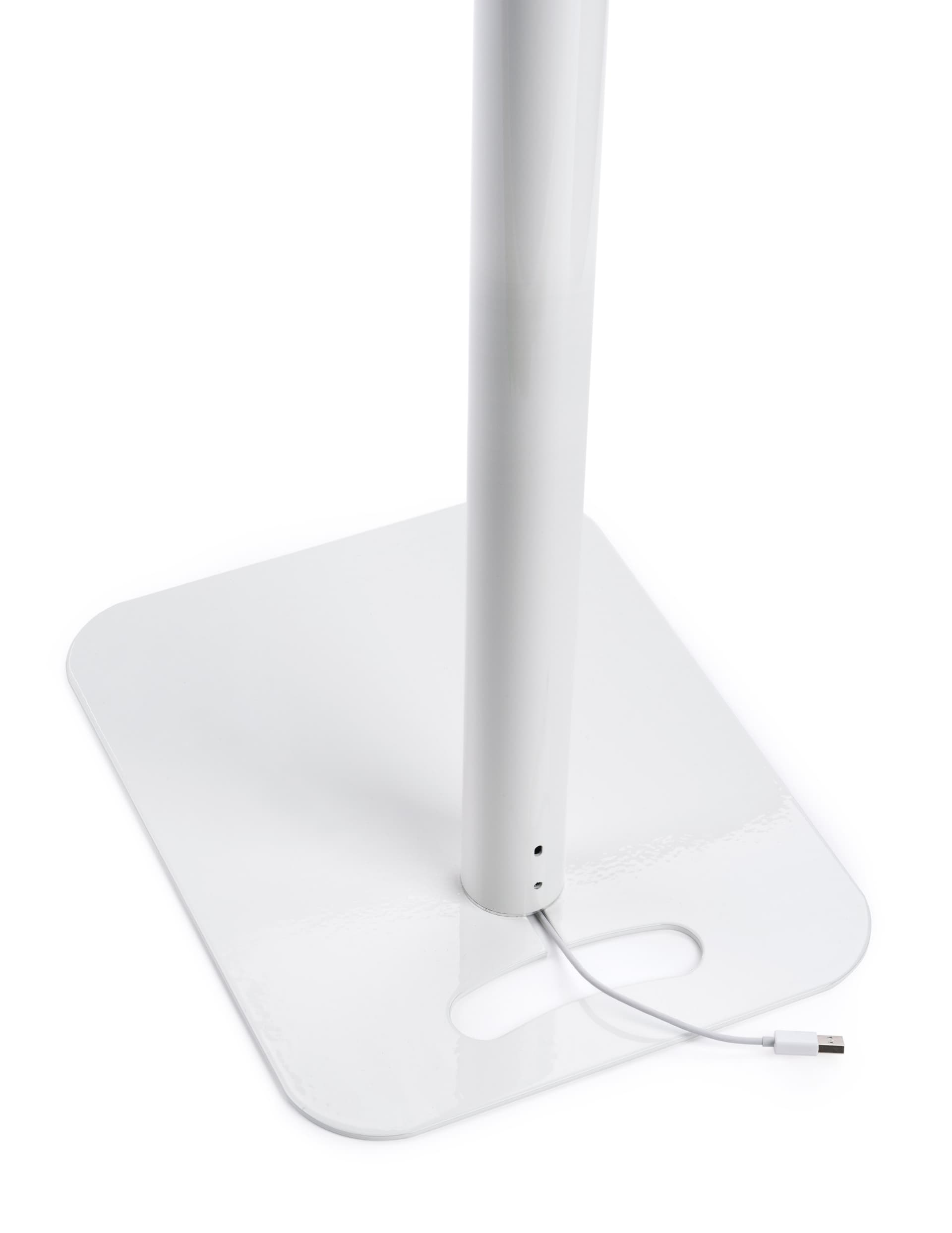 iPad foam board banner display with cable integration system