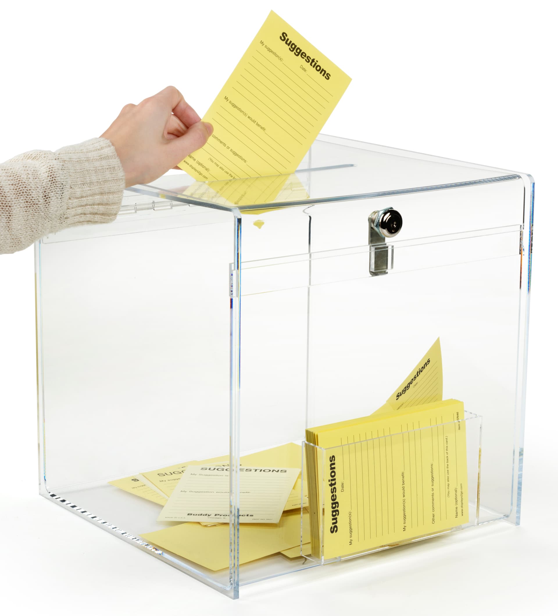 Top Insert Plexiglass Donation Box 
