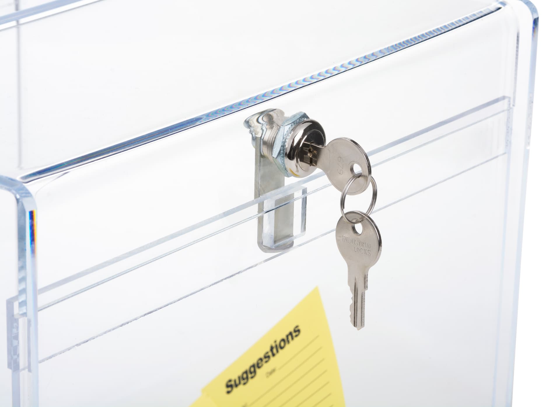 Lockable Plexiglass Donation Box 