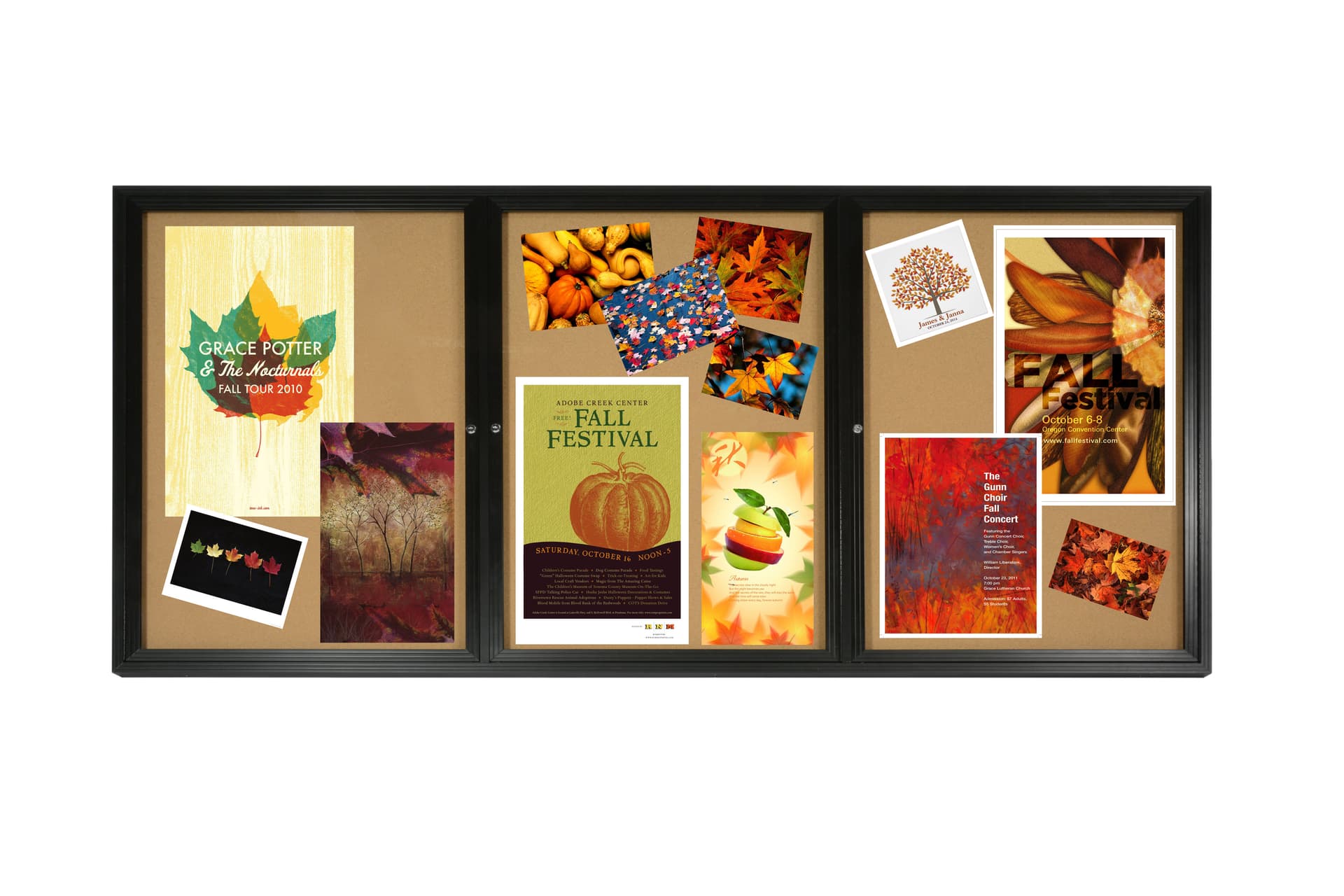 enclosed cork boards