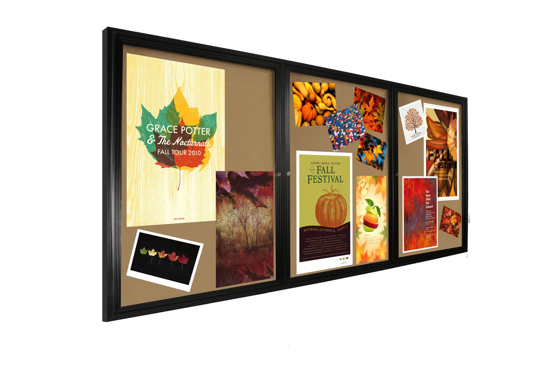 enclosed cork boards
