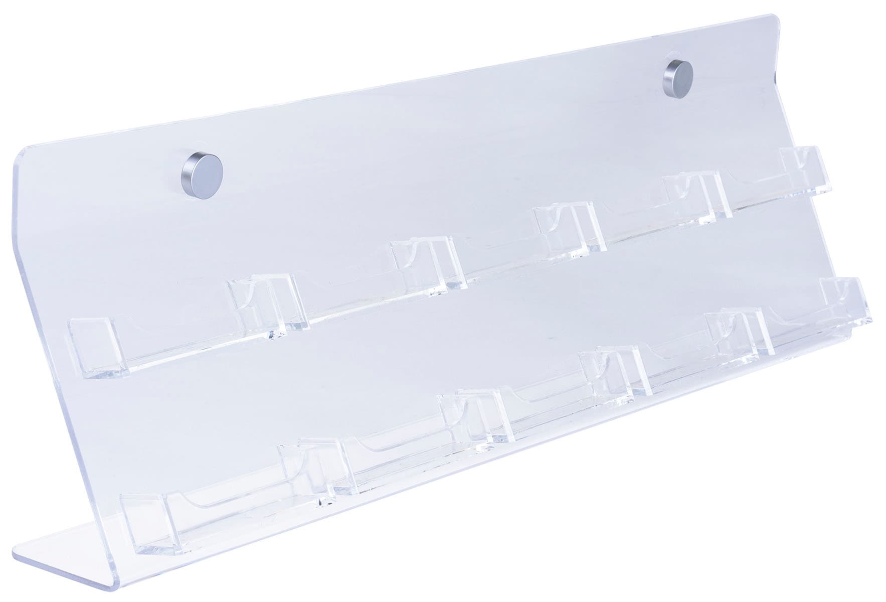 Angled Acrylic Business Card Wall Rack 