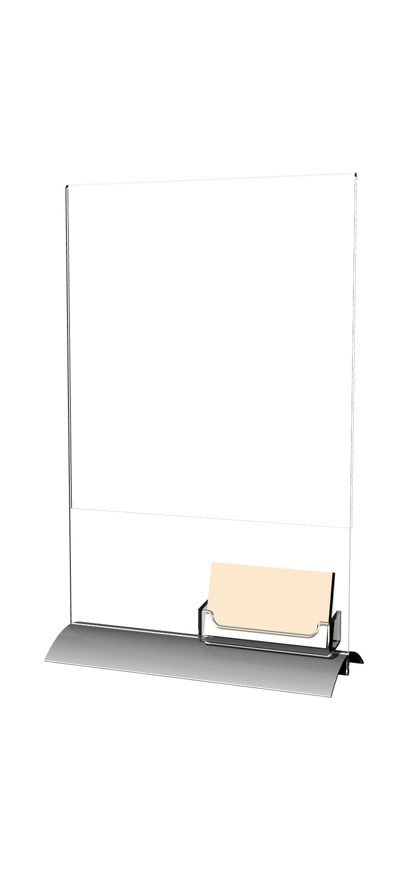 8.5” x 11” Sign Display with Card Pocket for Store Counters