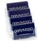 4-Tiered Business Card Holder for Desktop Use - Clear