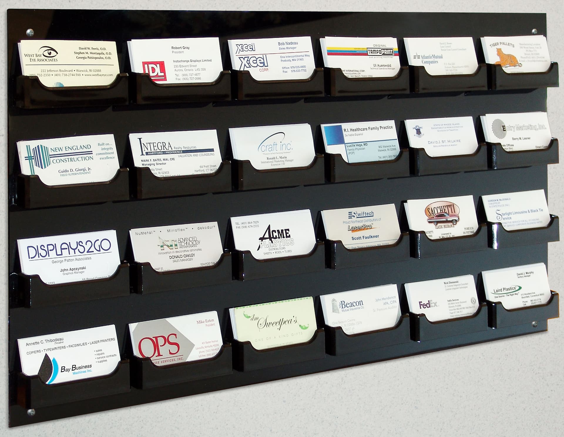 Wall Mount Business Card Holder