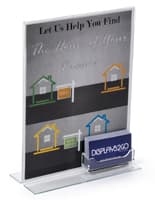 Custom Business Card Holder with Sign Frame