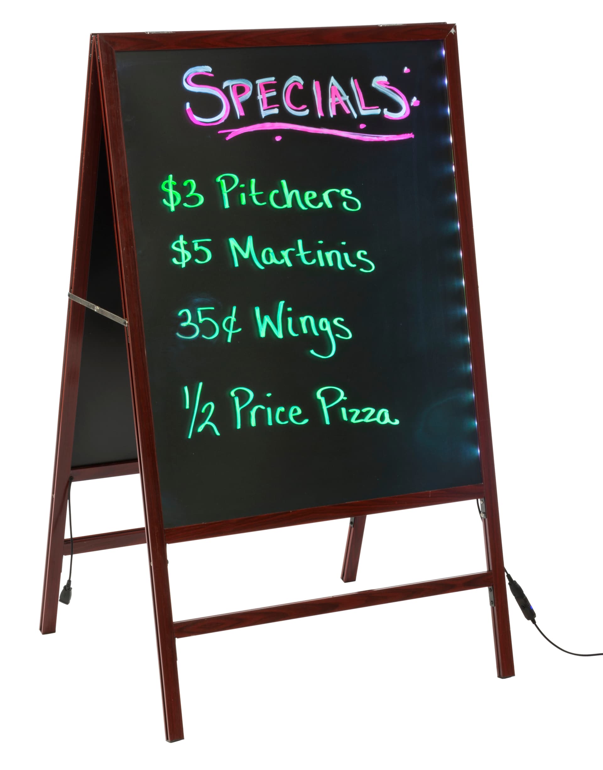 A-Frame Glass Writeboard with Lighting Options