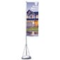 13' Banner Flag Stand with Custom Printing, Single or Double-Sided