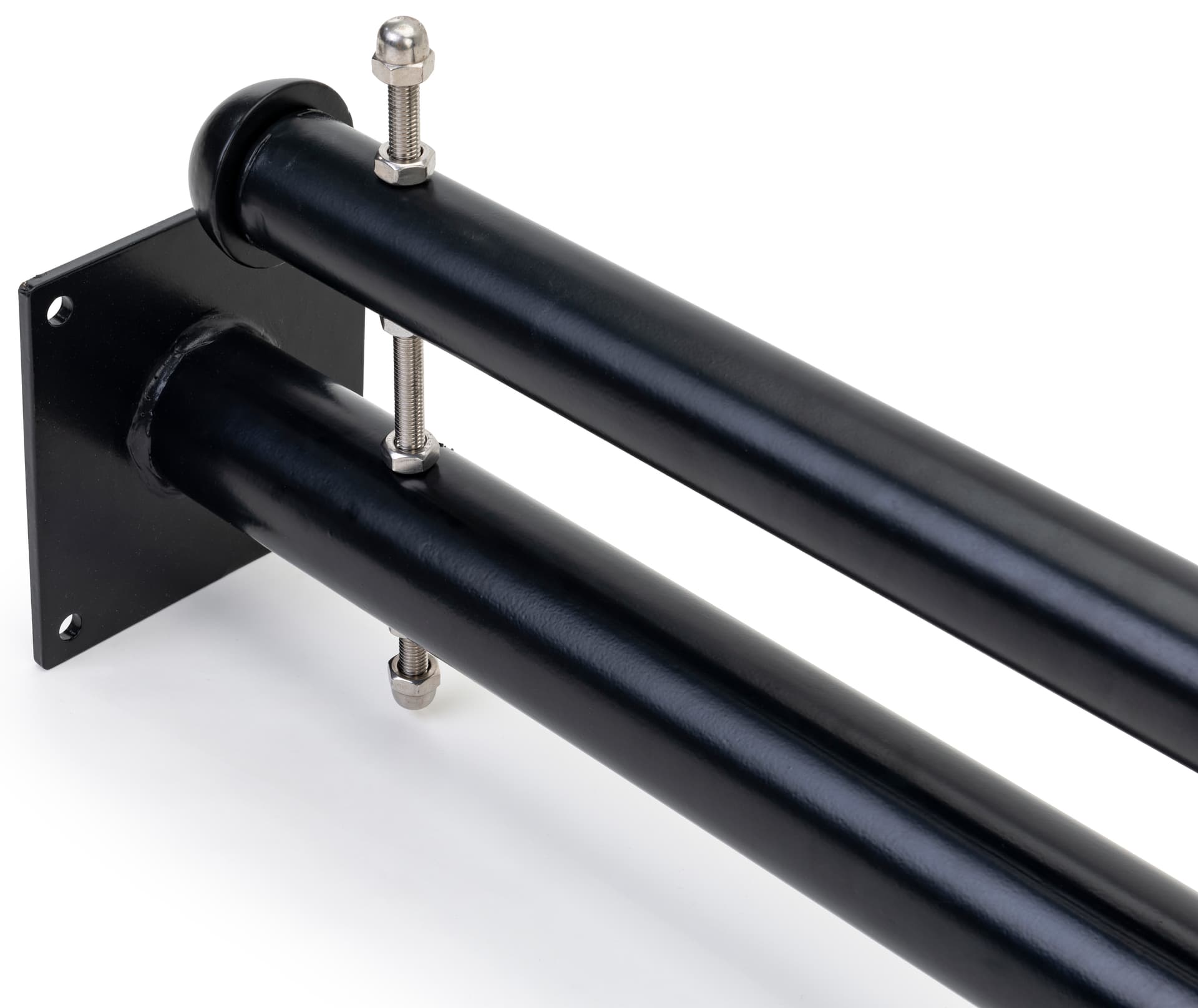 Trapeze banner sign mounted hardware kits with two tension adjustable rods 