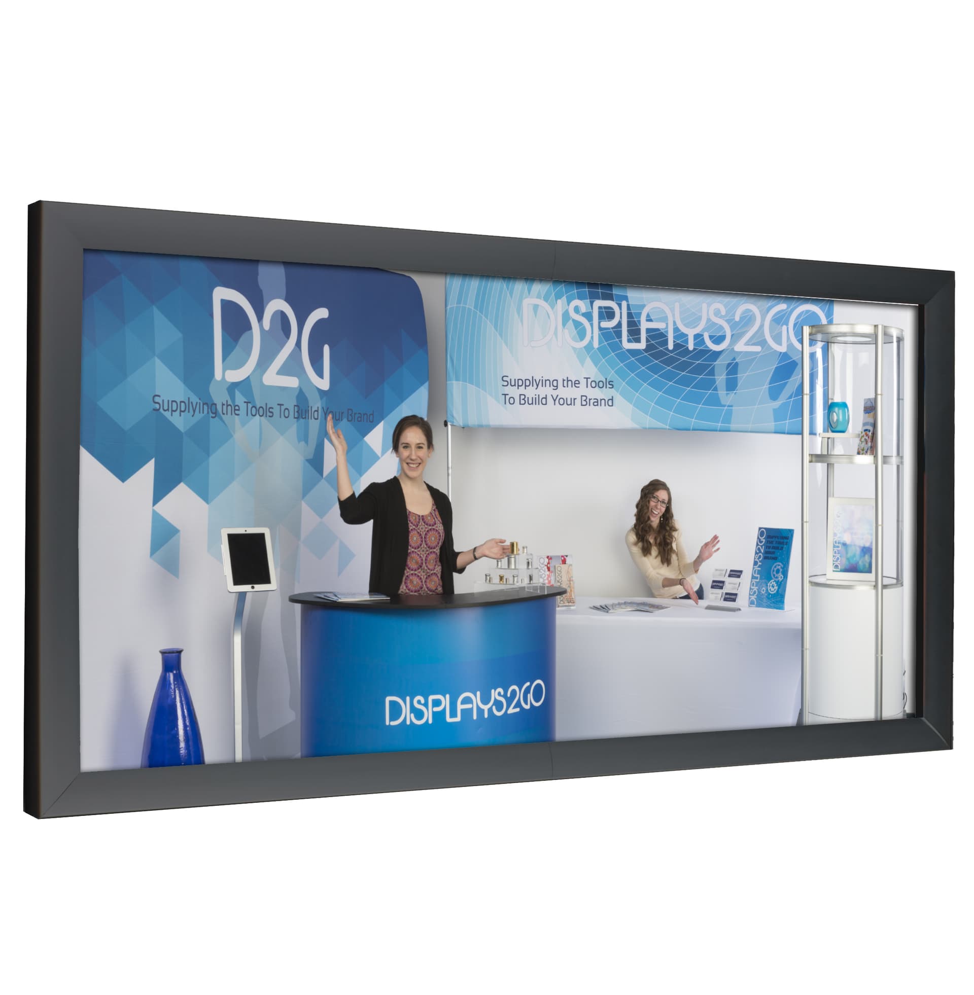 8' x 12' Black Banner Stretching Frame for Outdoor Use