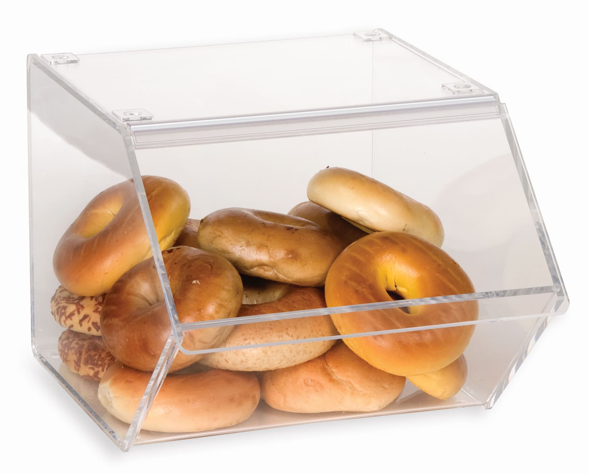 Bagel Bin With Connectors For Stacking Capability