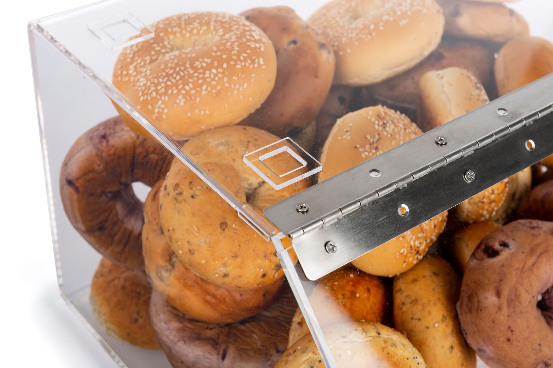 Bagel Bins - Stackable Countertop Fixtures for Bakeries | Displays2Go