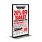 11" x 17" Countertop Sign Holder, Weighted Base, Double-Sided, Frame Only