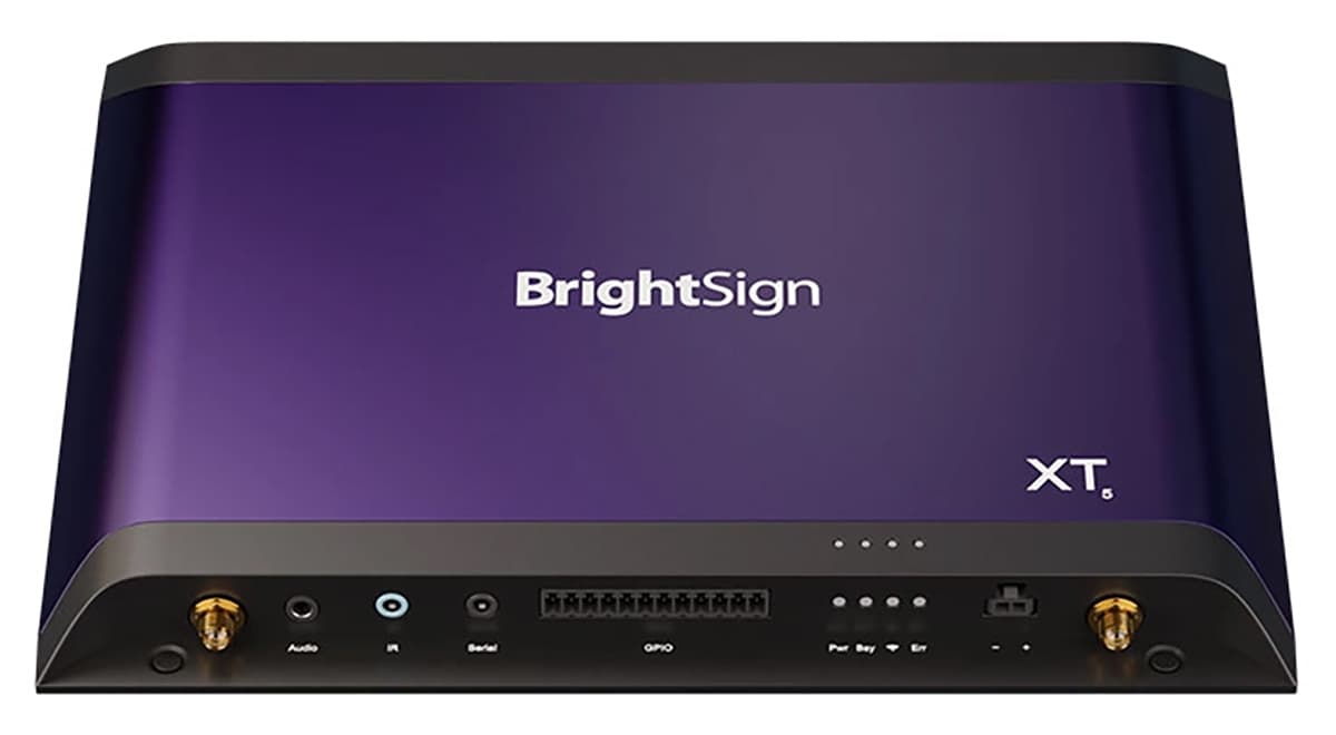 Brightsign XT1145: live stream media player with multi-touch, pinch, zoom, and swipe interactions