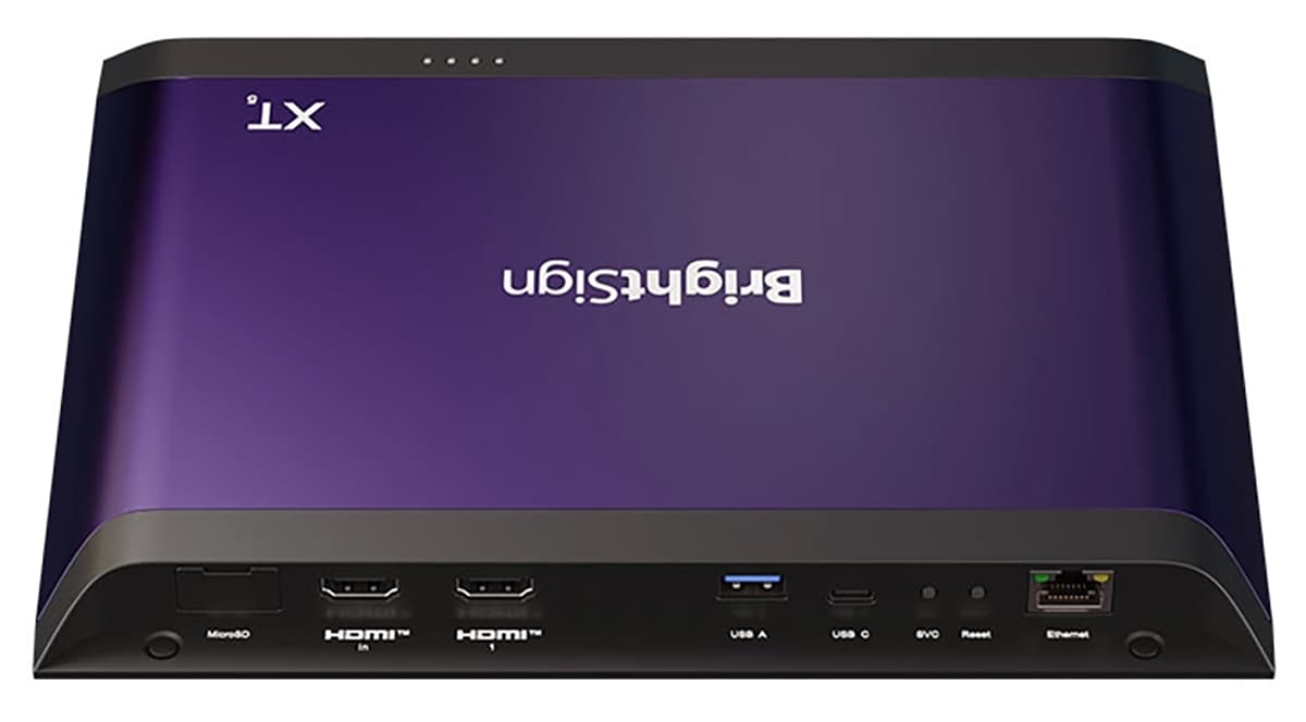 Brightsign XT1145: live stream media player with highly responsive motion graphics
