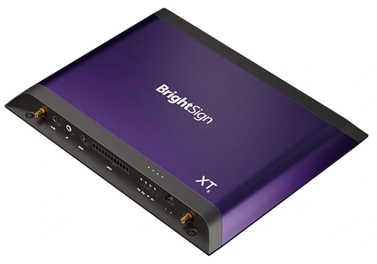 Brightsign XT1145: live stream media player with 4K multi-zone video options