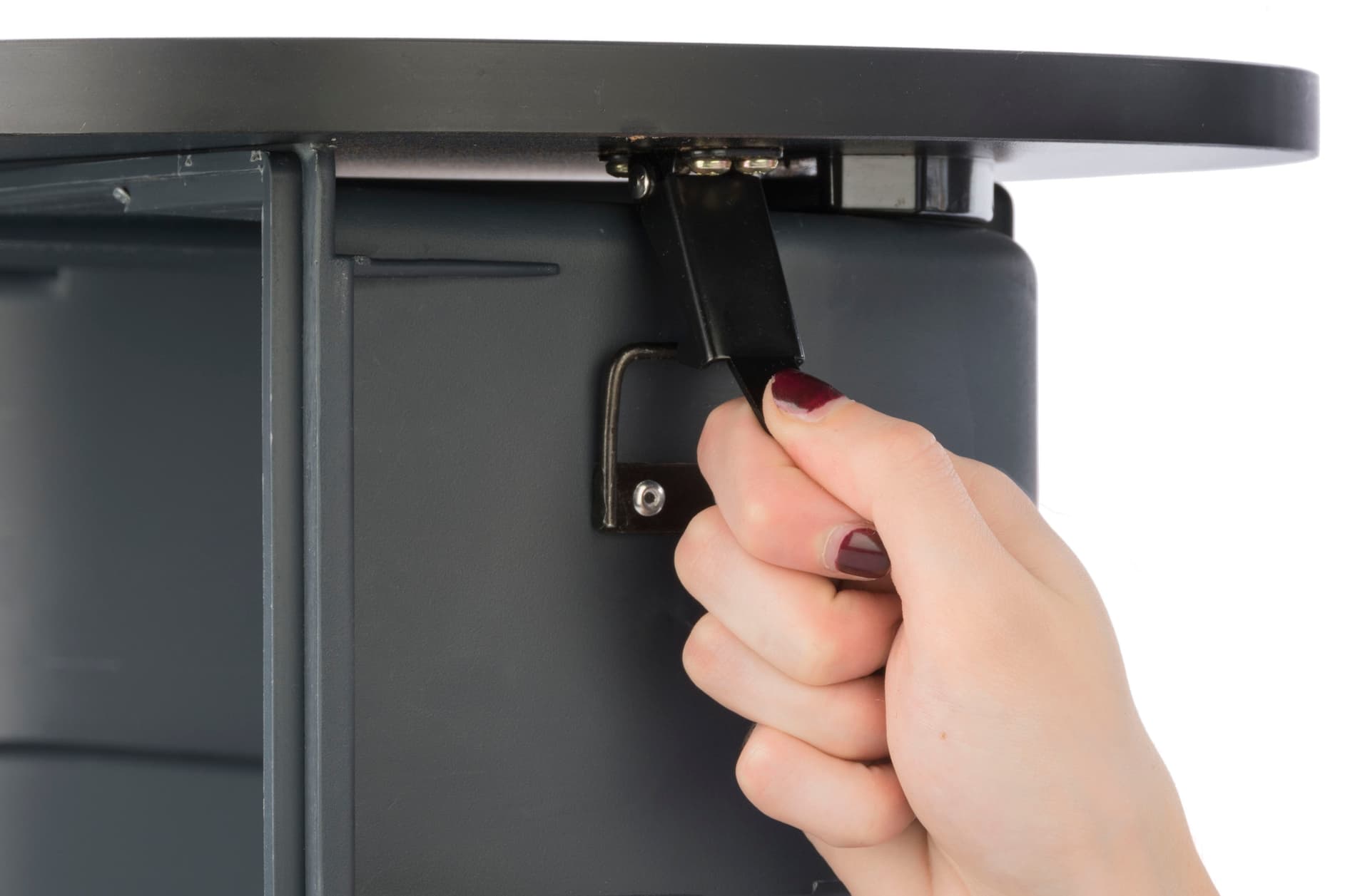 Trade show case to counter display with easy countertop placement