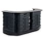 2 Portable Equipment Cases, Convert to Counter w/ Interior Shelves - Grey; Black