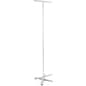 Banner Stand for 24"w Graphics, Adjustable Height - Silver