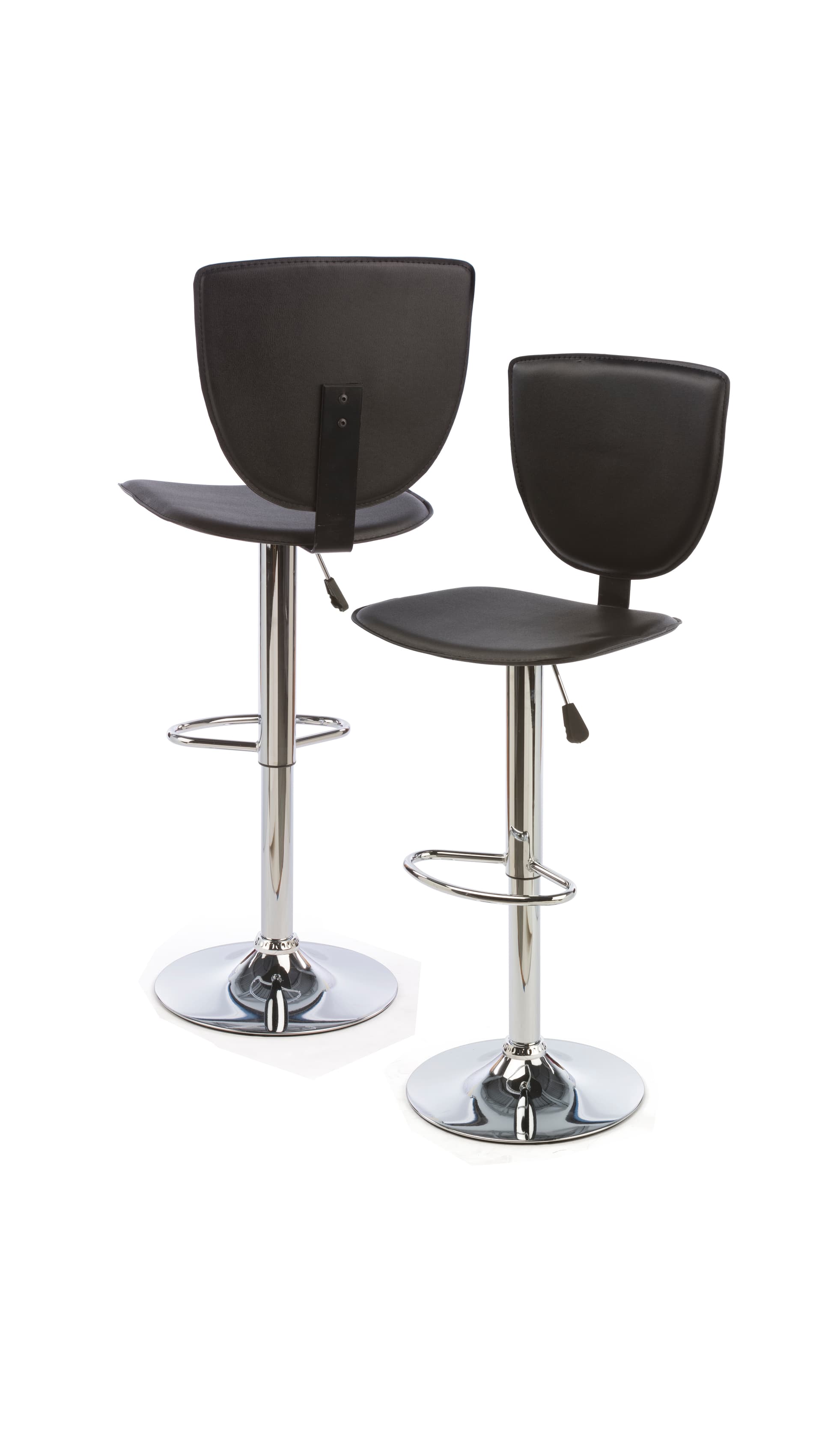 High Back Bar Stool, Rotating