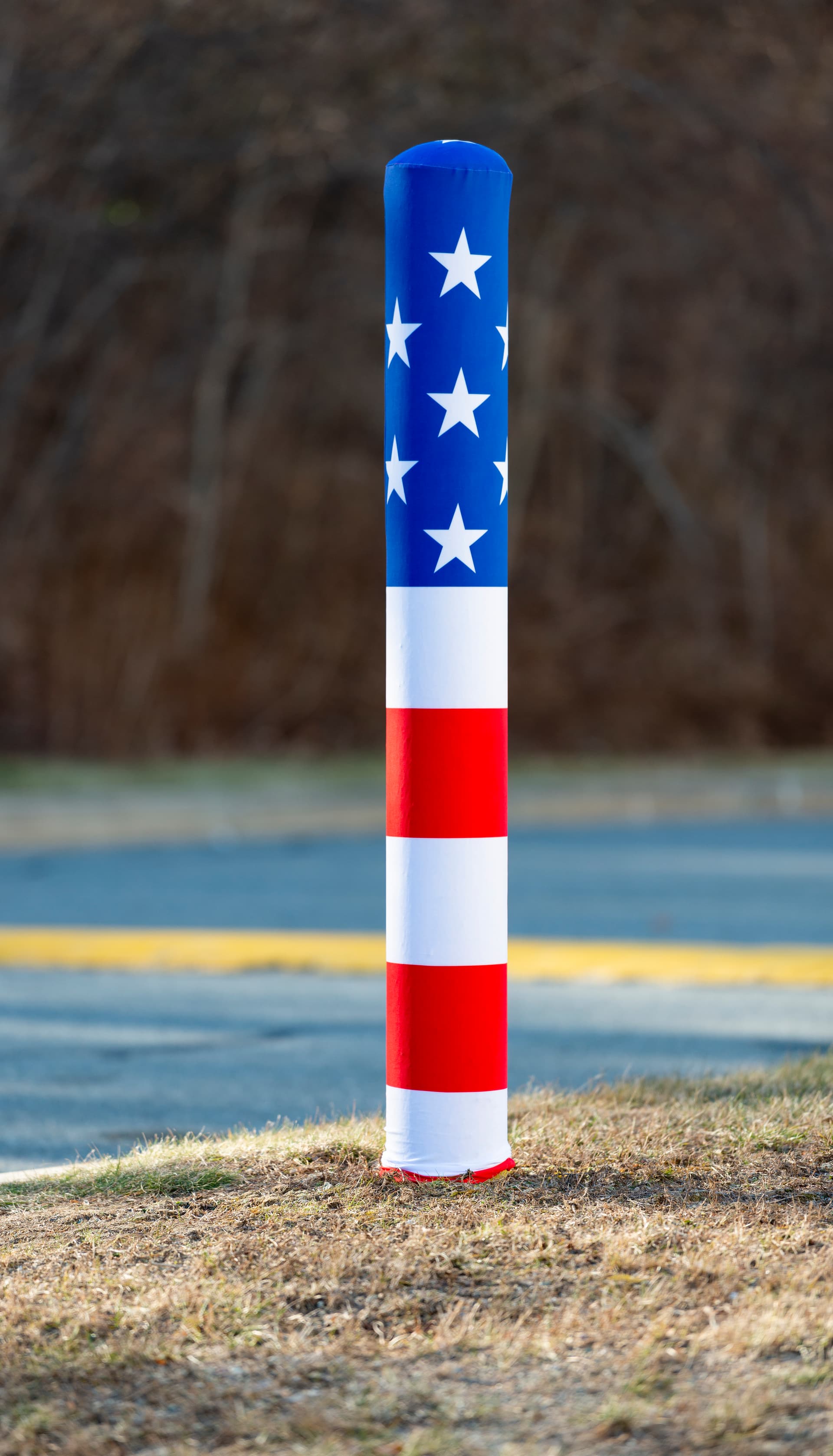 seasonal american flag decorative bollard sleeve decoration