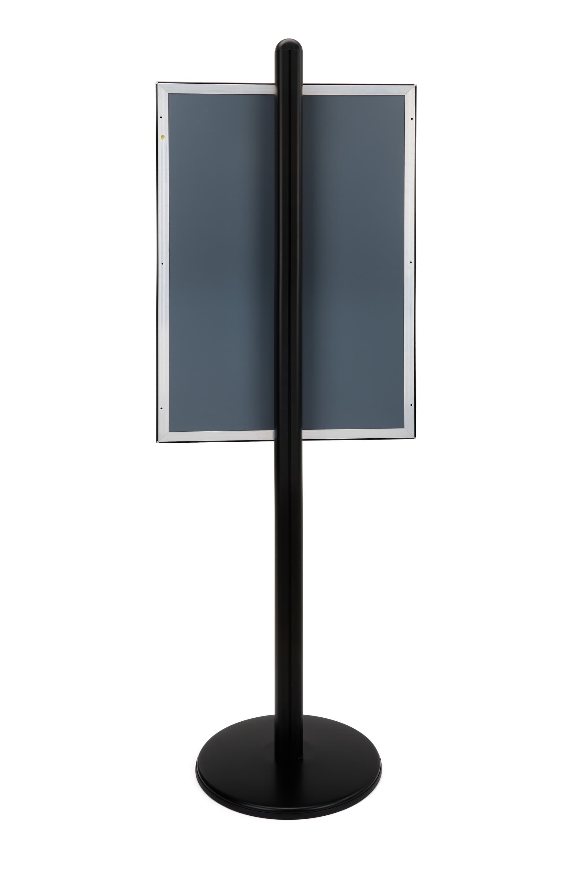 Poster display with floor standing design