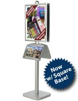 poster literature stand