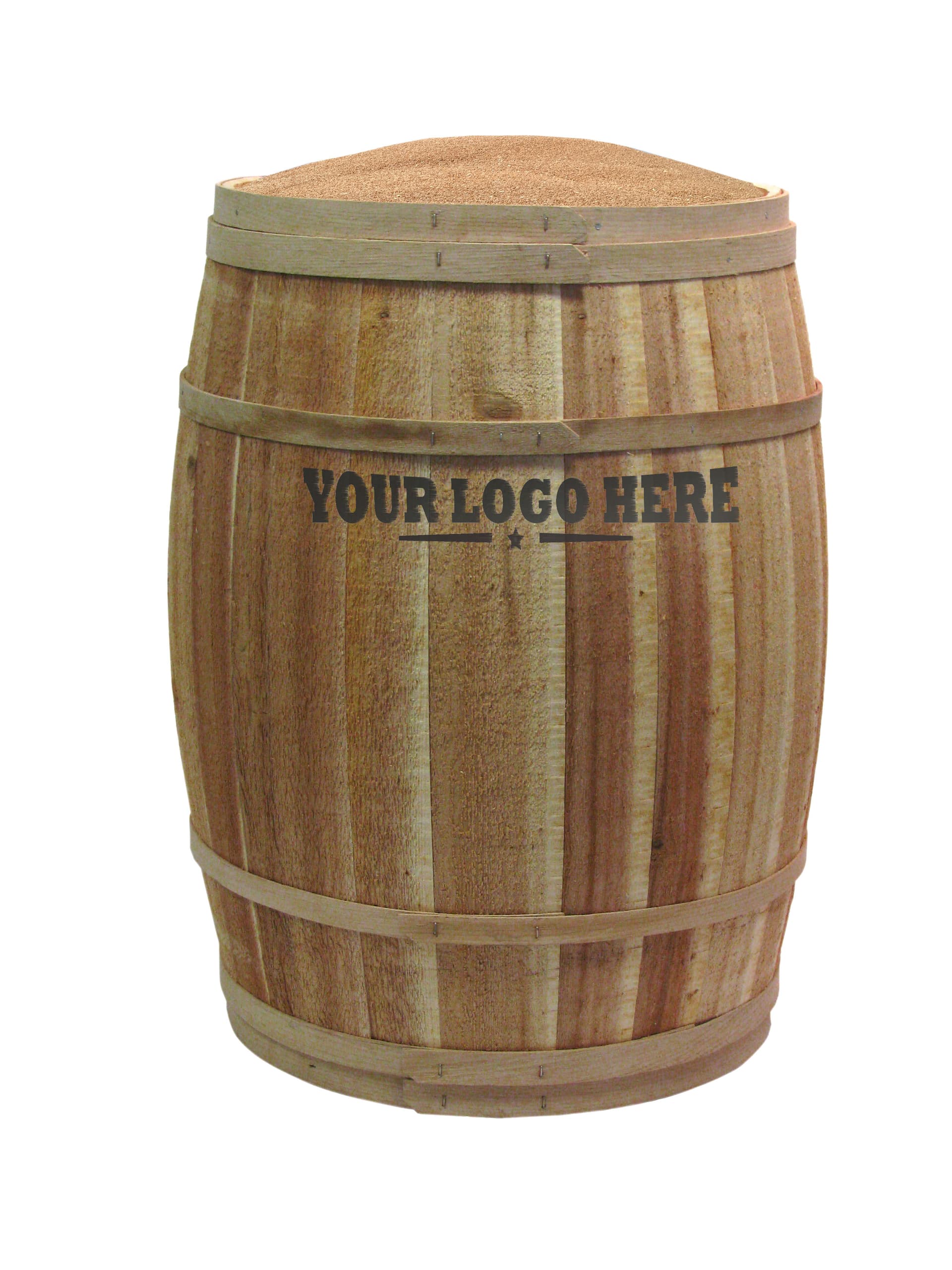 Custom Retail Display Barrel | Northern White Cedar | Displays2Go
