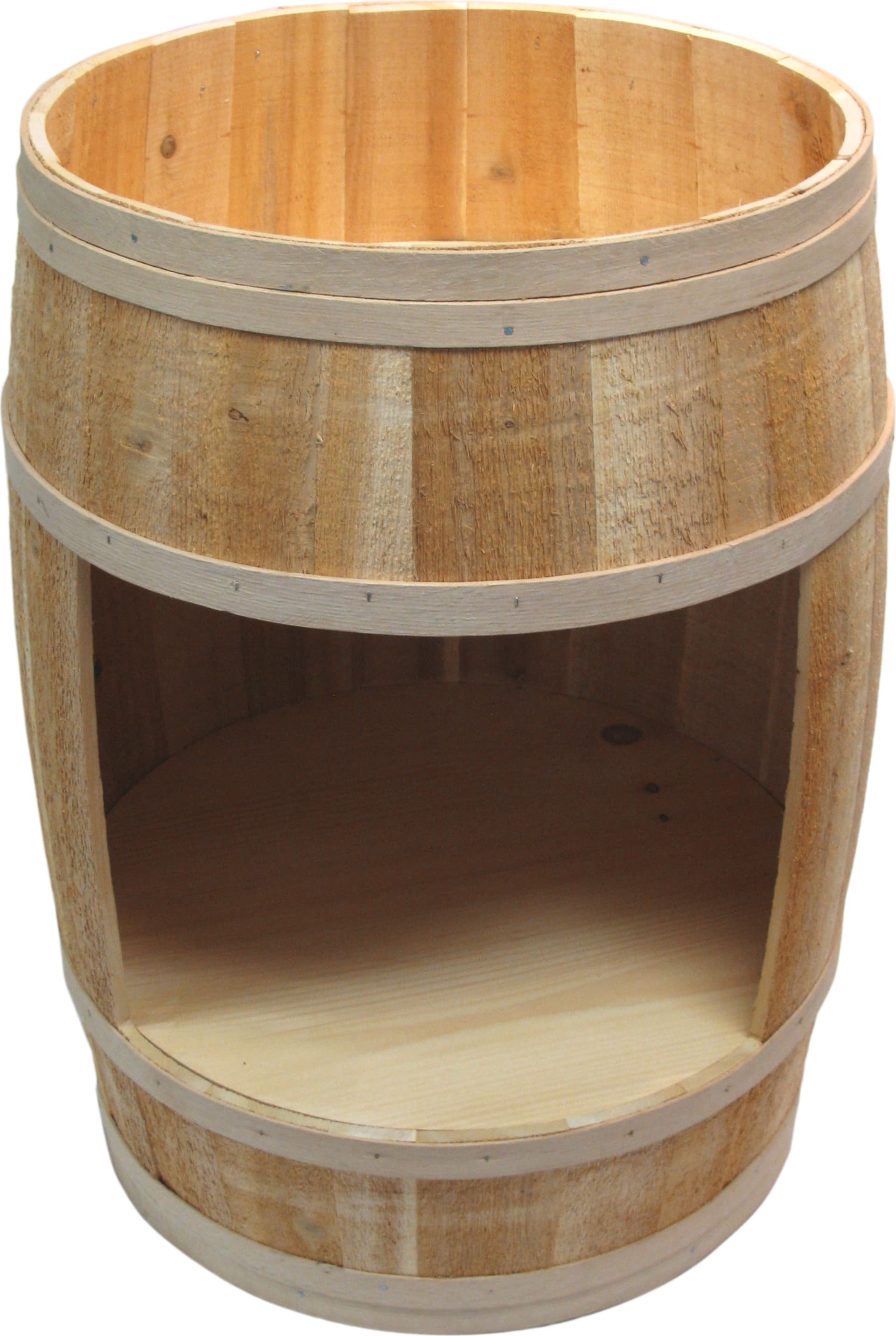 Covered Cedar Barrel