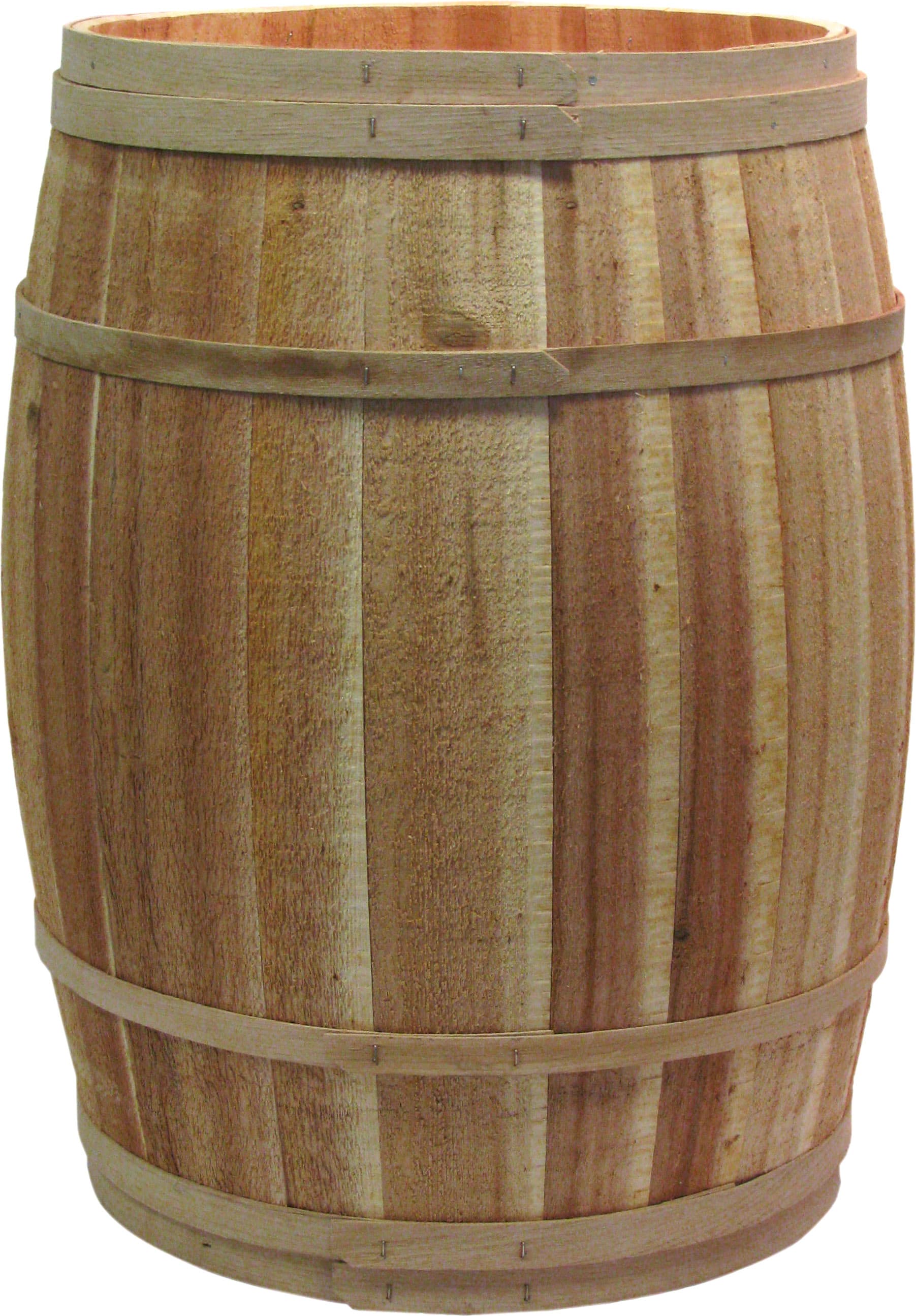 Uncovered Cedar Barrel