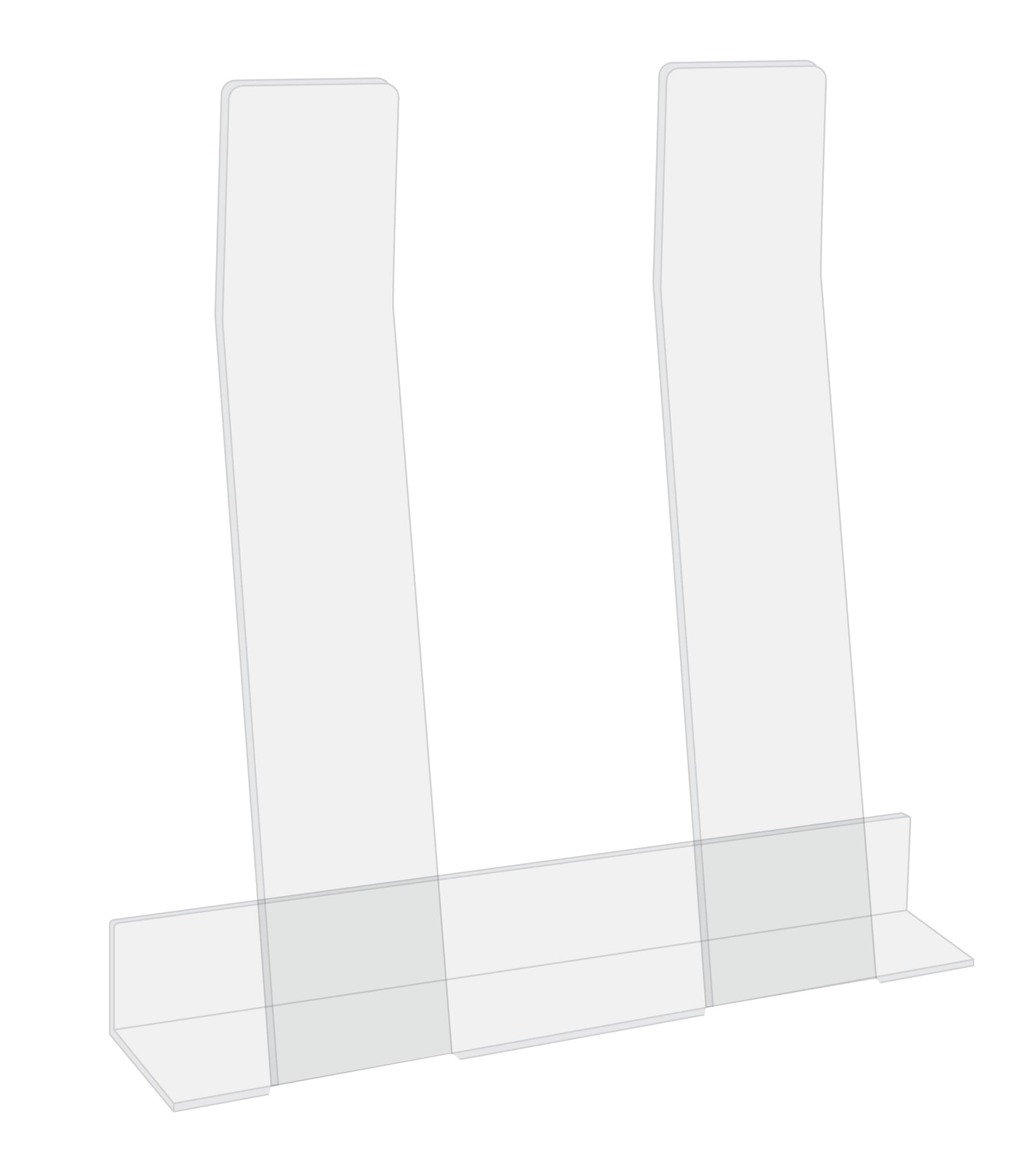 Acrylic paper support with clear colorway