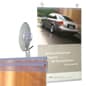 22" Banner Rails with Suction Cups for Window Mounting, Plastic - Clear