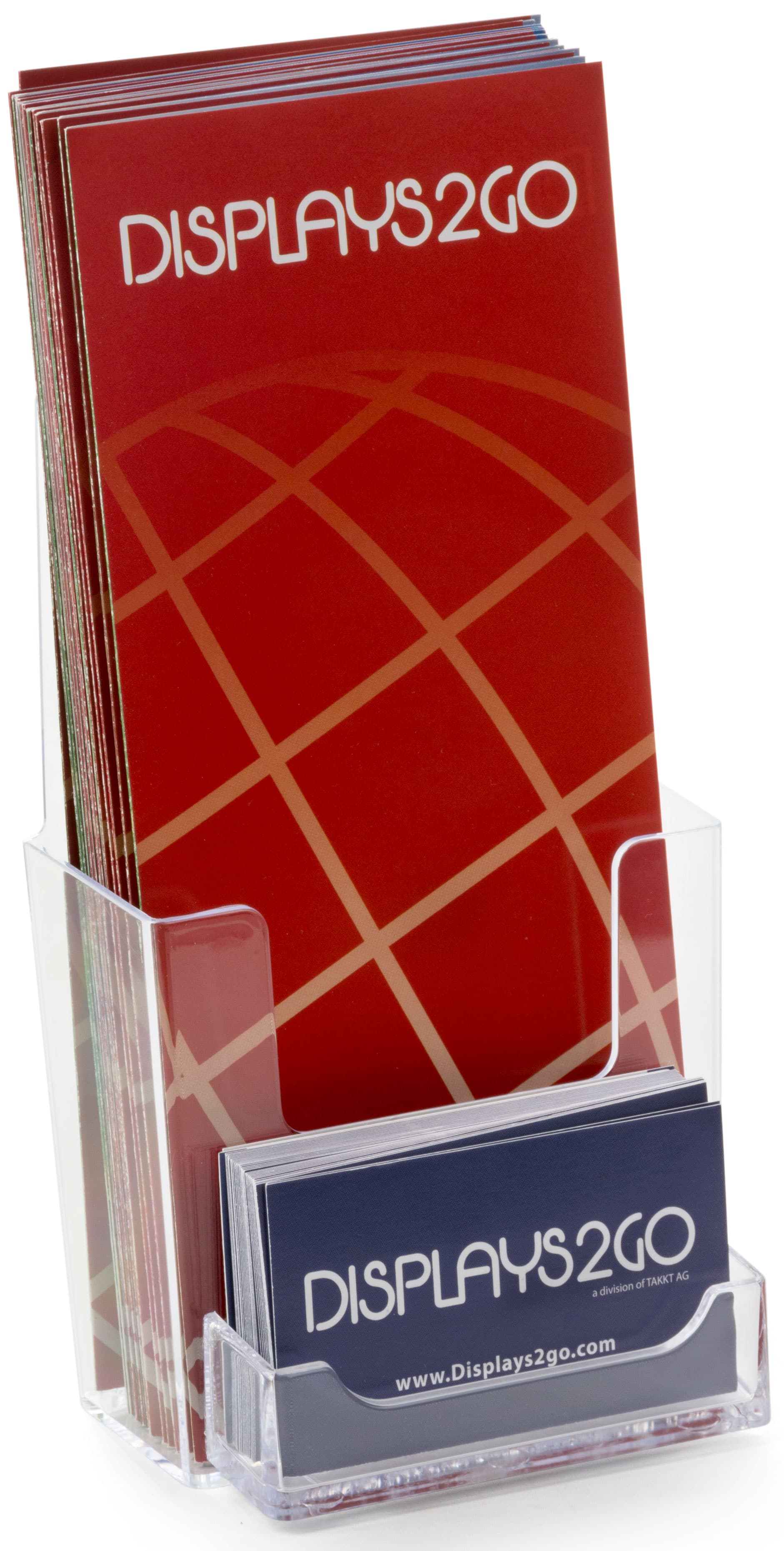 Leaflet Holders: With Business Card Holder