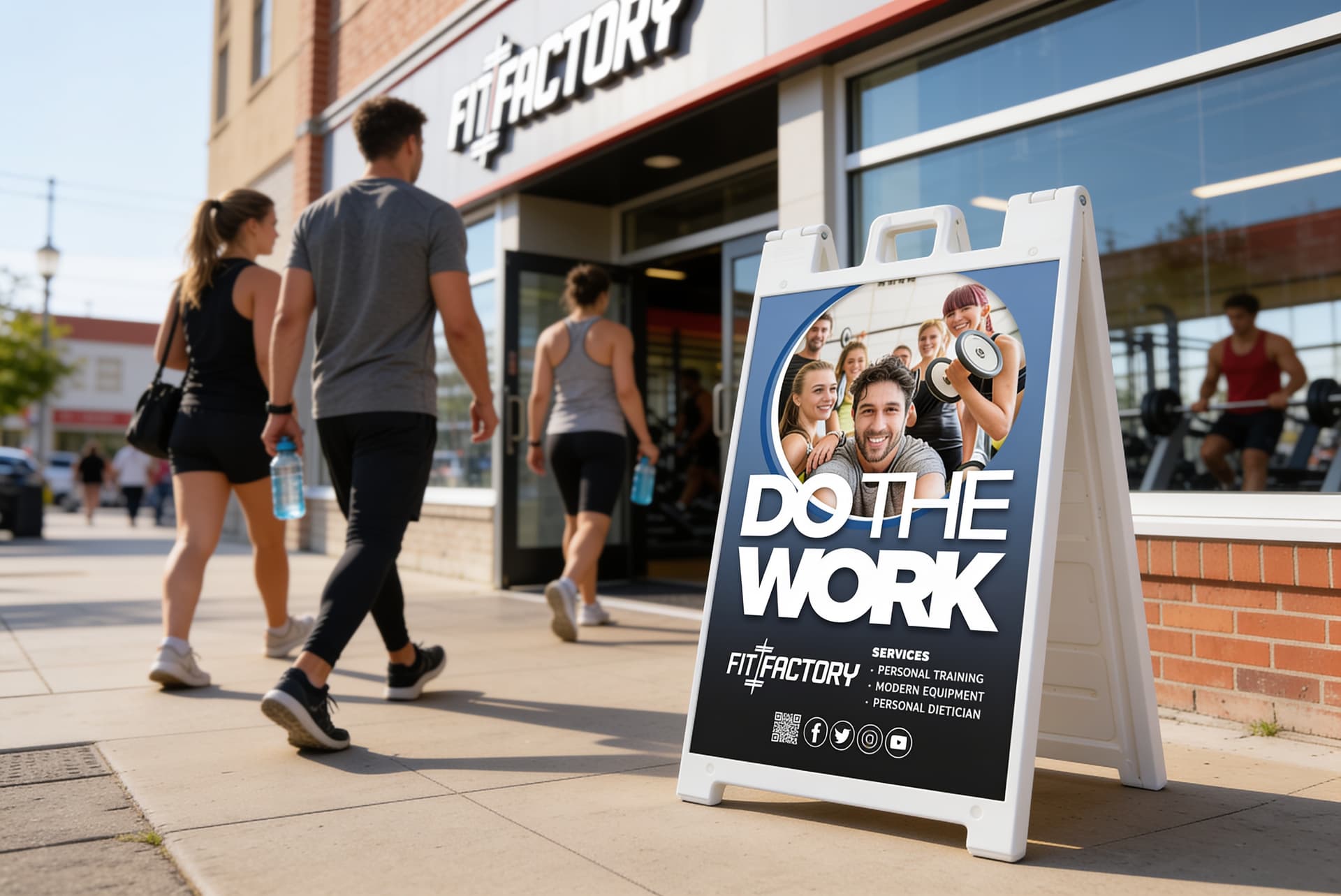 plastic sandwich board signs for businesses